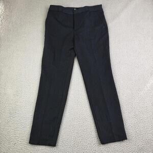 ZARA NWT Polka Dot Ponte Trouser Pants Blue Women's Size 6 (30x26)